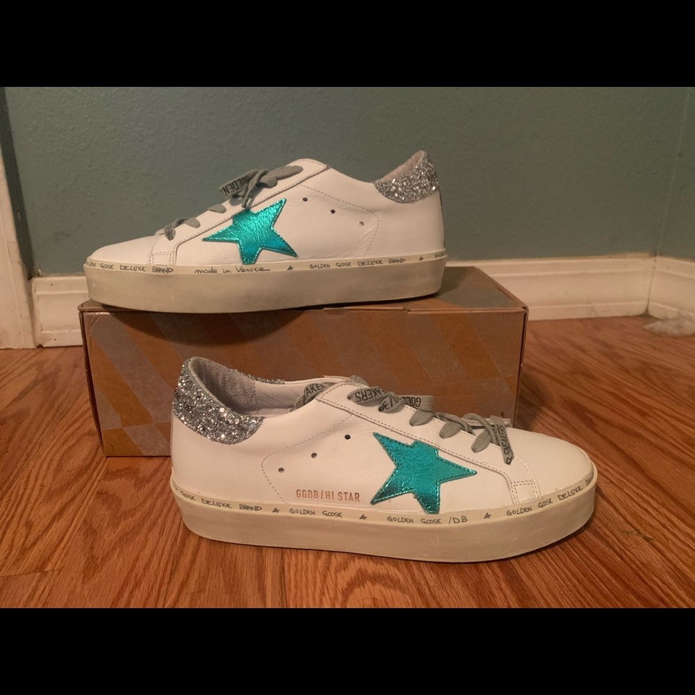 Golden goose hi stars size 38